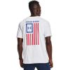 imageUnder Armour Mens New Freedom Flag TShirtWhite 101Royal
