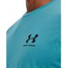imageUnder Armour Mens Sportstyle Colorblock TShirt433 Glacier Blue  Black  Black