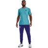imageUnder Armour Mens Sportstyle Colorblock TShirt433 Glacier Blue  Black  Black
