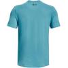 imageUnder Armour Mens Sportstyle Colorblock TShirt433 Glacier Blue  Black  Black