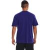 imageUnder Armour Mens Sportstyle Colorblock TShirt468 Sonar Blue  Black  Black