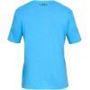 imageUnder Armour Mens Sportstyle Colorblock TShirtEther Blue Medium Heather 452Black