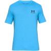 imageUnder Armour Mens Sportstyle Colorblock TShirtEther Blue Medium Heather 452Black