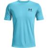 imageUnder Armour Mens Sportstyle Colorblock TShirtFresco Blue 481Black