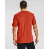 imageUnder Armour Mens Sportstyle Colorblock TShirtRich Orange 830Mechanic Blue