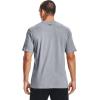 imageUnder Armour Mens Sportstyle Colorblock TShirtSteel Light Heather 036Black