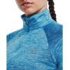imageUnder Armour Mens Tech 14 Zip Top419 Capri  Fuse Teal  Metallic Silver