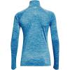 imageUnder Armour Mens Tech 14 Zip Top419 Capri  Fuse Teal  Metallic Silver