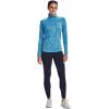 imageUnder Armour Mens Tech 14 Zip Top419 Capri  Fuse Teal  Metallic Silver