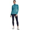 imageUnder Armour Mens Tech 14 Zip Top433 Glacier Blue  White  Metallic Silver