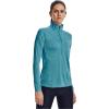 imageUnder Armour Mens Tech 14 Zip Top433 Glacier Blue  White  Metallic Silver