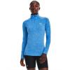imageUnder Armour Mens Tech 14 Zip Top464 Water  White  Metallic Silver