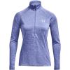 imageUnder Armour Mens Tech 14 Zip Top495 Baja Blue  White  Metallic Silver