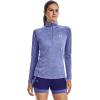 imageUnder Armour Mens Tech 14 Zip Top495 Baja Blue  White  Metallic Silver