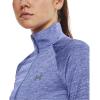 imageUnder Armour Mens Tech 14 Zip Top495 Baja Blue  White  Metallic Silver