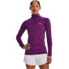 imageUnder Armour Mens Tech 14 Zip Top514 Rivalry  Strobe  Metallic Silver