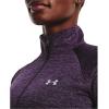 imageUnder Armour Mens Tech 14 Zip Top541 Tux Purple  Retro Purple  Metallic Silver