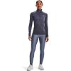 imageUnder Armour Mens Tech 14 Zip Top558 Tempered Steel  Aurora Purple  Metallic Silver