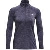 imageUnder Armour Mens Tech 14 Zip Top558 Tempered Steel  Aurora Purple  Metallic Silver