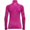imageUnder Armour Mens Tech 14 Zip Top573 Mystic Magenta  Rebel Pink  Metallic Silver
