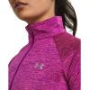 imageUnder Armour Mens Tech 14 Zip Top573 Mystic Magenta  Rebel Pink  Metallic Silver