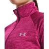 imageUnder Armour Mens Tech 14 Zip Top635 Charged Cherry  Rebel Pink  Metallic Silver
