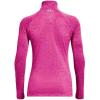 imageUnder Armour Mens Tech 14 Zip Top652 Rebel Pink  Pink Elixir  Metallic Silver