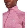 imageUnder Armour Mens Tech 14 Zip Top669 Pace Pink  Prime Pink  Metallic Silver