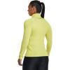 imageUnder Armour Mens Tech 14 Zip Top743 Lime Yellow  White  Metallic Silver