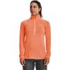 imageUnder Armour Mens Tech 14 Zip Top866 Orange Blast  Orange Tropic  Metallic Silver