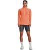 imageUnder Armour Mens Tech 14 Zip Top866 Orange Blast  Orange Tropic  Metallic Silver