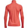 imageUnder Armour Mens Tech 14 Zip TopElectric Tangerine 824Metallic Silver