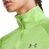 imageUnder Armour Mens Tech 14 Zip TopQuirky Lime 752Metallic Silver