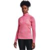 imageUnder Armour Mens Tech 14 Zip TopRetro Pink 676Metallic Silver