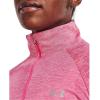 imageUnder Armour Mens Tech 14 Zip TopRetro Pink 676Metallic Silver