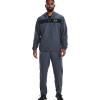 imageUnder Armour Mens Woven Vital Workout Pants044 Downpour Gray  Black  Lime Surge