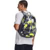 imageUnder Armour UnisexAdult Hustle Sport Backpack 433 Tech BlueTech BlueWhite One Size Fits All558 Tempered Steel  Yellow Ray  White