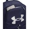 imageUnder Armour UnisexAdult Hustle Sport Backpack 433 Tech BlueTech BlueWhite One Size Fits AllMidnight Navy 410Metallic Silver