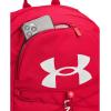 imageUnder Armour UnisexAdult Hustle Sport Backpack 433 Tech BlueTech BlueWhite One Size Fits AllRed 600Metallic Silver