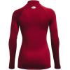 imageUnder Armour Womens ColdGear Authentics Mock NeckCardinal 625Black