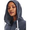 imageUnder Armour Womens Rival Fleece Full Zip Hoodie044 Downpour Gray  White  White