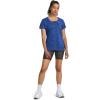 imageUnder Armour Womens Tech VNeck Twist ShortSleeve TShirt401 Team Royal  Water  Metallic Silver