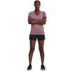 imageUnder Armour Womens Tech VNeck Twist ShortSleeve TShirt501 Misty Purple  White  Metallic Silver