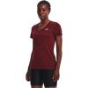 imageUnder Armour Womens Tech VNeck Twist ShortSleeve TShirt690 Chestnut Red  Radio Red  Metallic Silver