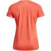 imageUnder Armour Womens Tech VNeck Twist ShortSleeve TShirt879 After Burn  White  Metallic Silver