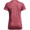 imageUnder Armour Womens Tech VNeck Twist ShortSleeve TShirtBlack Rose 664Metallic Silver