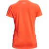 imageUnder Armour Womens Tech VNeck Twist ShortSleeve TShirtBlaze Orange 825Metallic Silver
