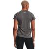 imageUnder Armour Womens Tech VNeck Twist ShortSleeve TShirtGray Metallic Silver