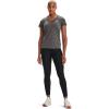 imageUnder Armour Womens Tech VNeck Twist ShortSleeve TShirtGray Metallic Silver