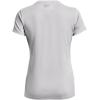 imageUnder Armour Womens Tech VNeck Twist ShortSleeve TShirtHalo Gray